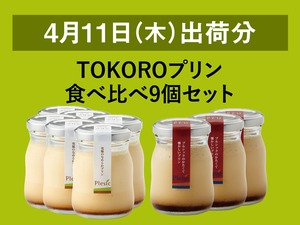 TOKOROプリン食べ比べ9個セット【2024年4月11日出荷分】