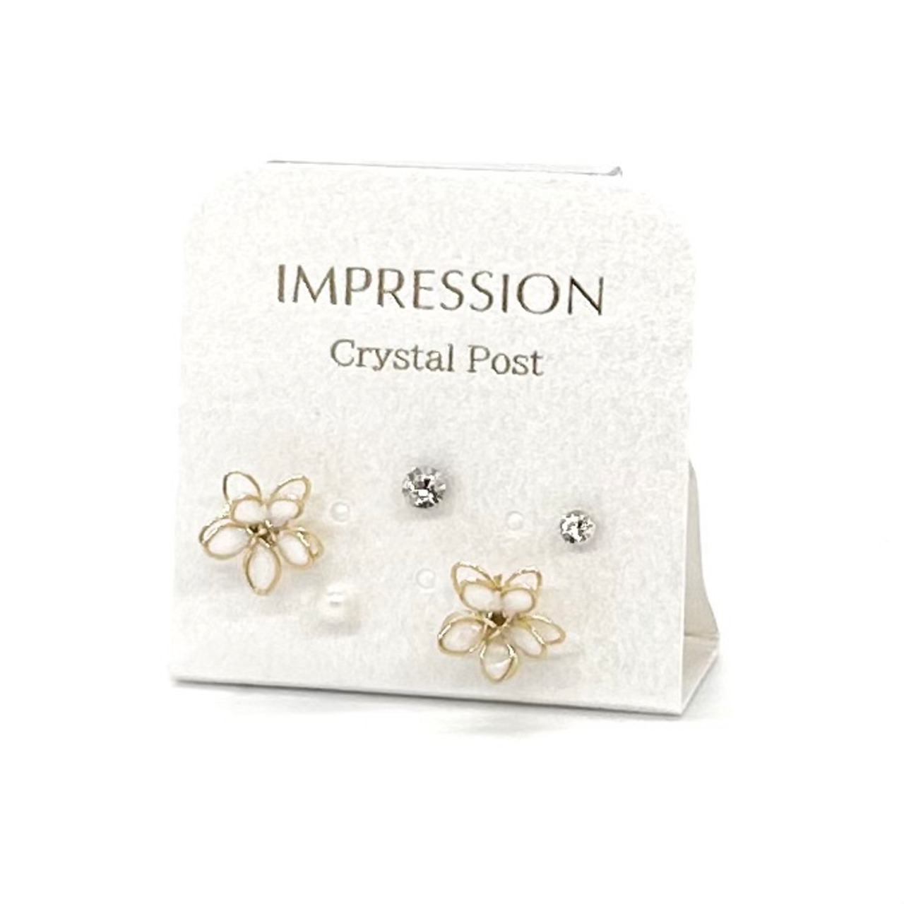 樹脂ポストピアス：ブルームエポ　IMPRESSION