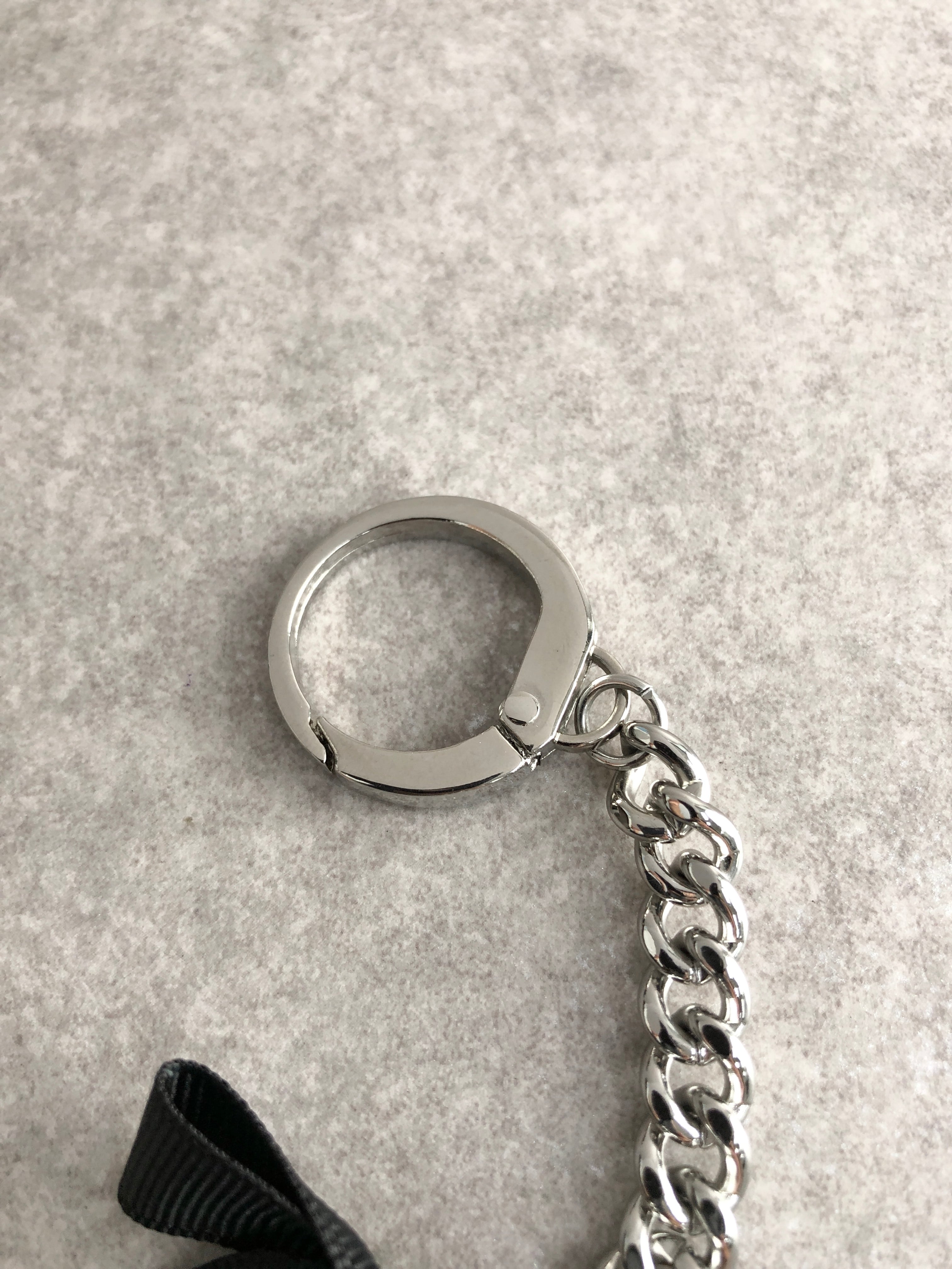 Christian Dior クリスチャン ディオール チャーム シルバー バッグ