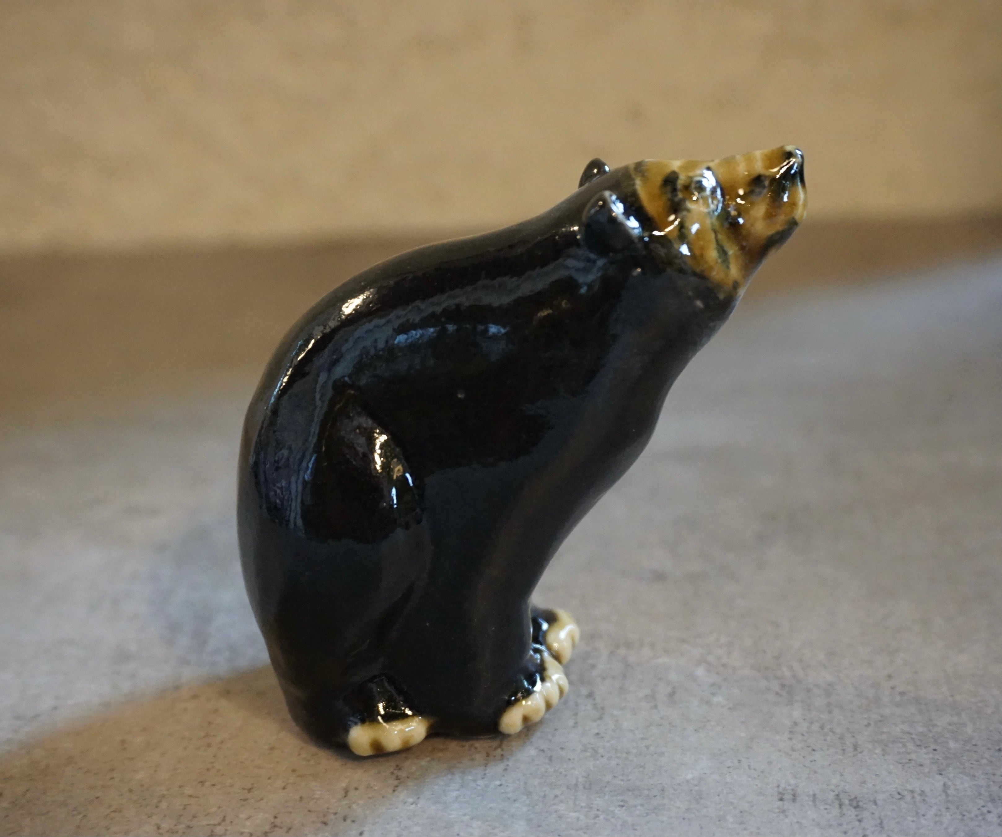 奈良 陶器 熊オブジェ by Rumiko Nakao | 575select