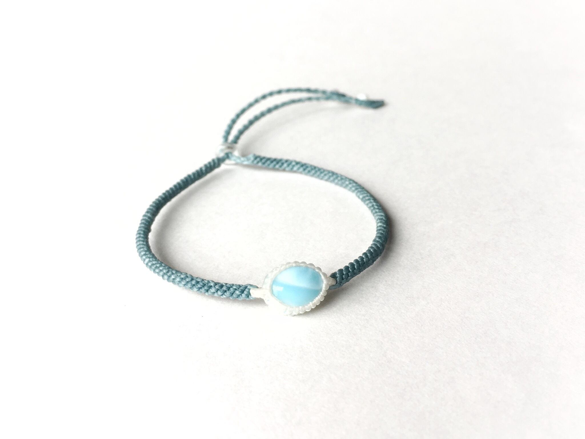 ラリマー macramé bracelet