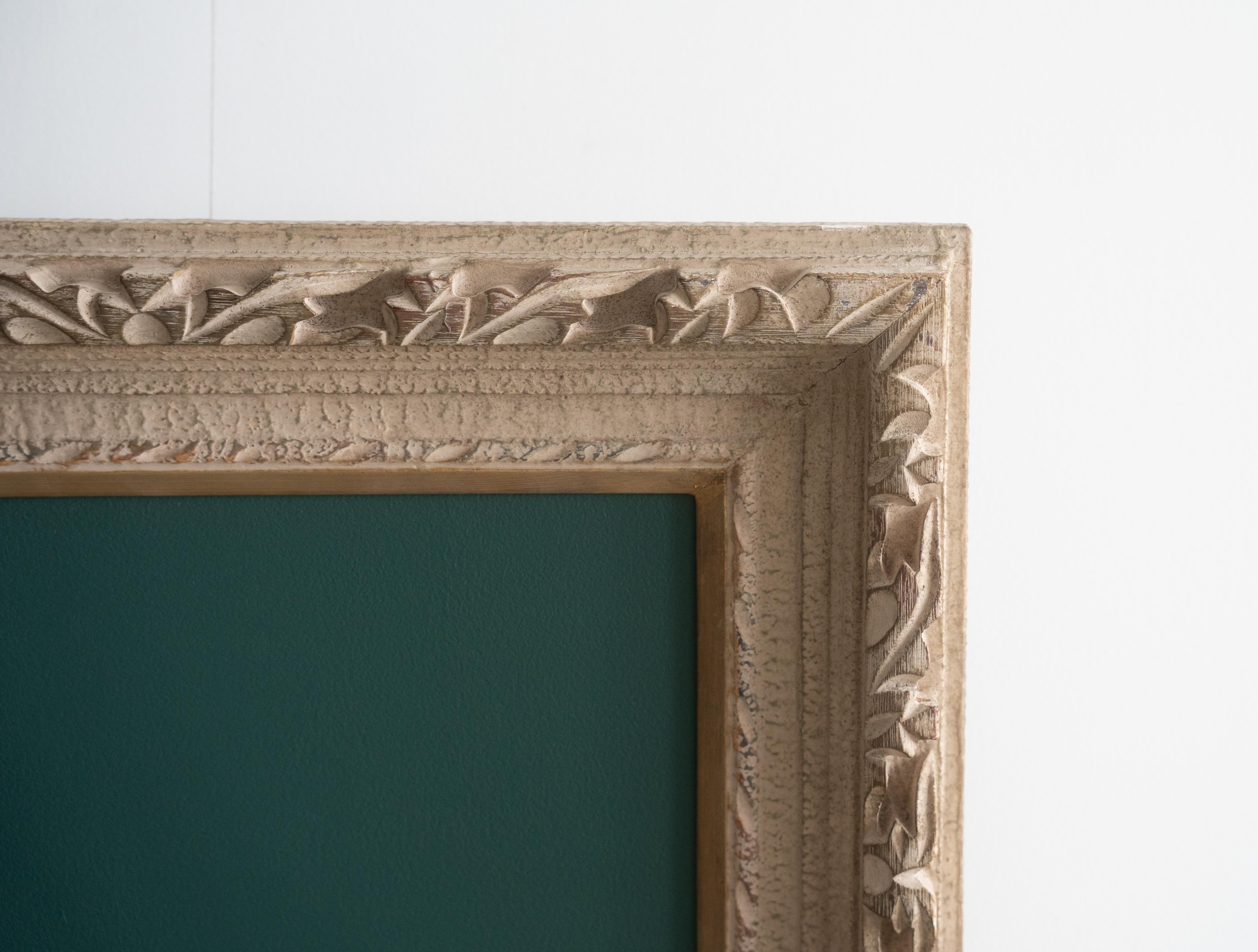 【送料無料】 ヴィンテージフレーム チョークボード ダークグリーン