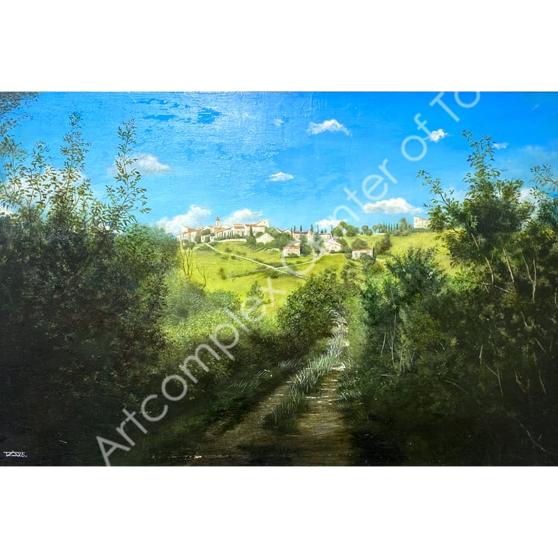 浅沼利信「オレル村への小道」