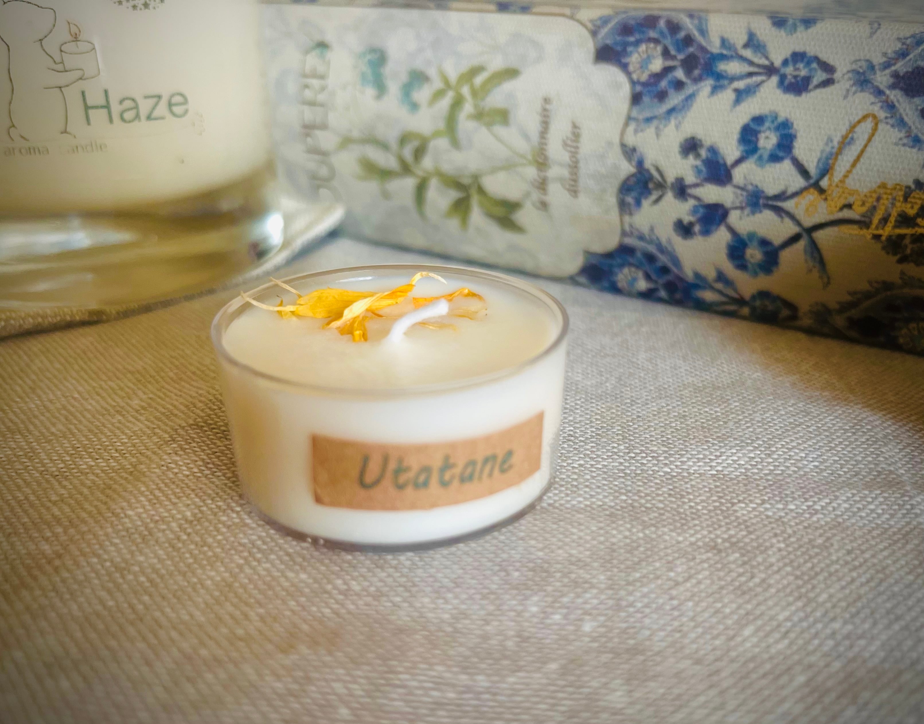 ハーブ・ティーライトキャンドル】100％植物由来(コットン芯)アロマ