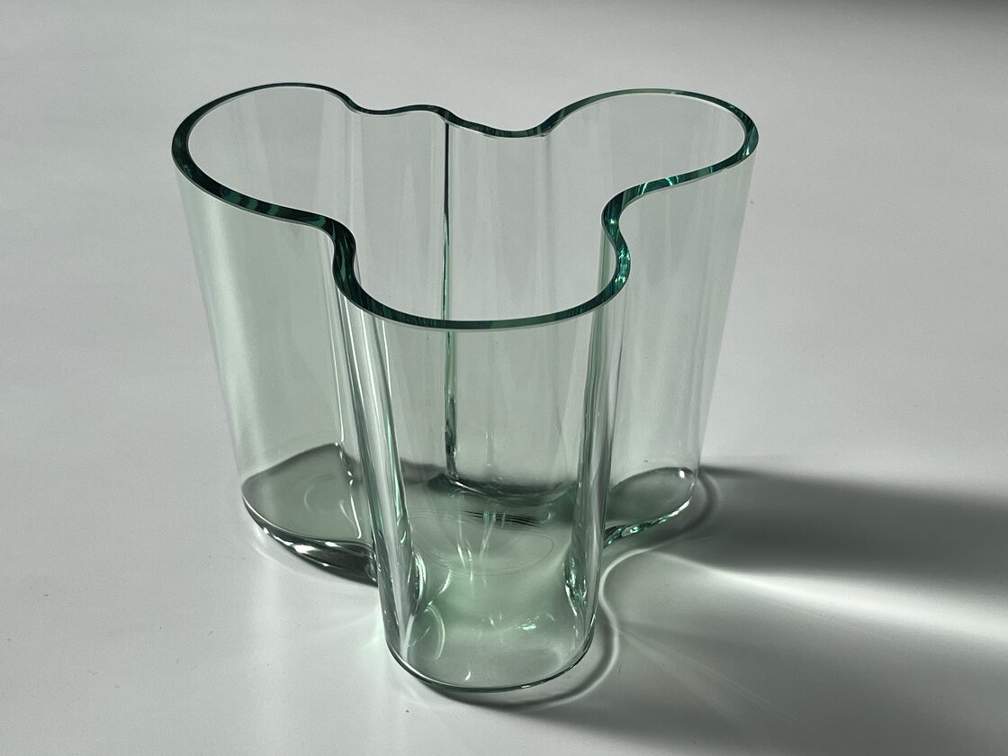 やや訳あり【iittala】クリア1937？ アアルトベース 120mm Aalto 
