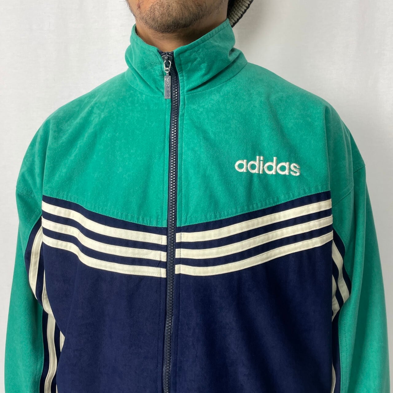 90年代 adidas アディダス ベロア 切り替え ジャージ トラック