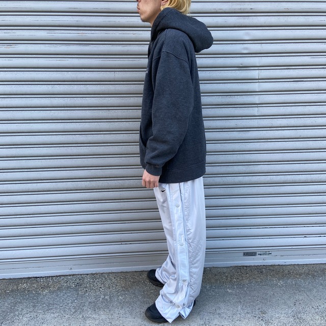 『送料無料』SOUTHPOLE サウスポール ロゴ刺繍スウェットパーカー L グレー 裏起毛