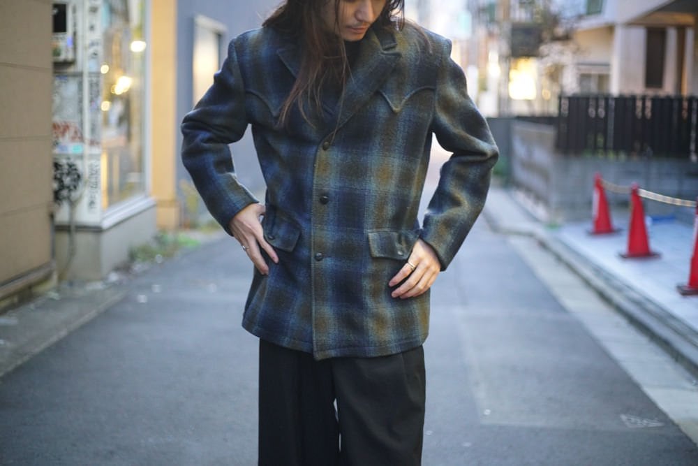 Weather Jack - Made In USA] Vintage Ombre Check Western Wool