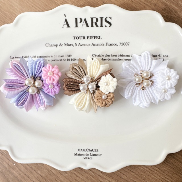 パールが可愛いお着物パッチン　