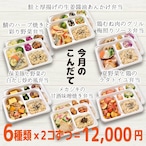 毎月お届け【定期便】　送料無料！12食セット（冷凍）ととのう弁当（6種類×各２食）