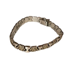vintage silver combicolor bracelet
