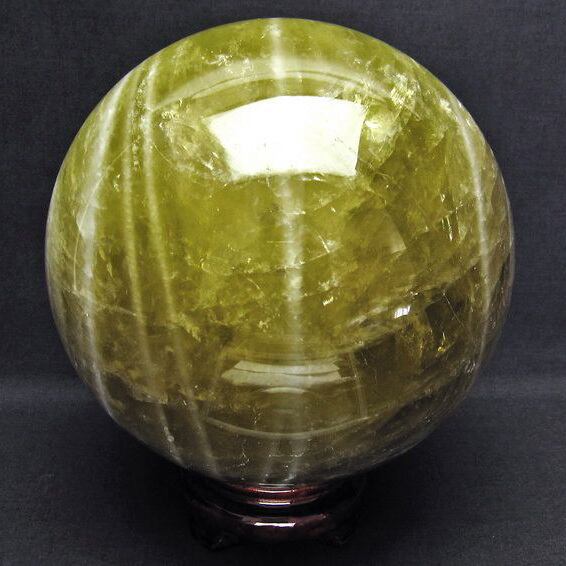 6.6Kg シトリン 丸玉 スフィア 168mm 161-436