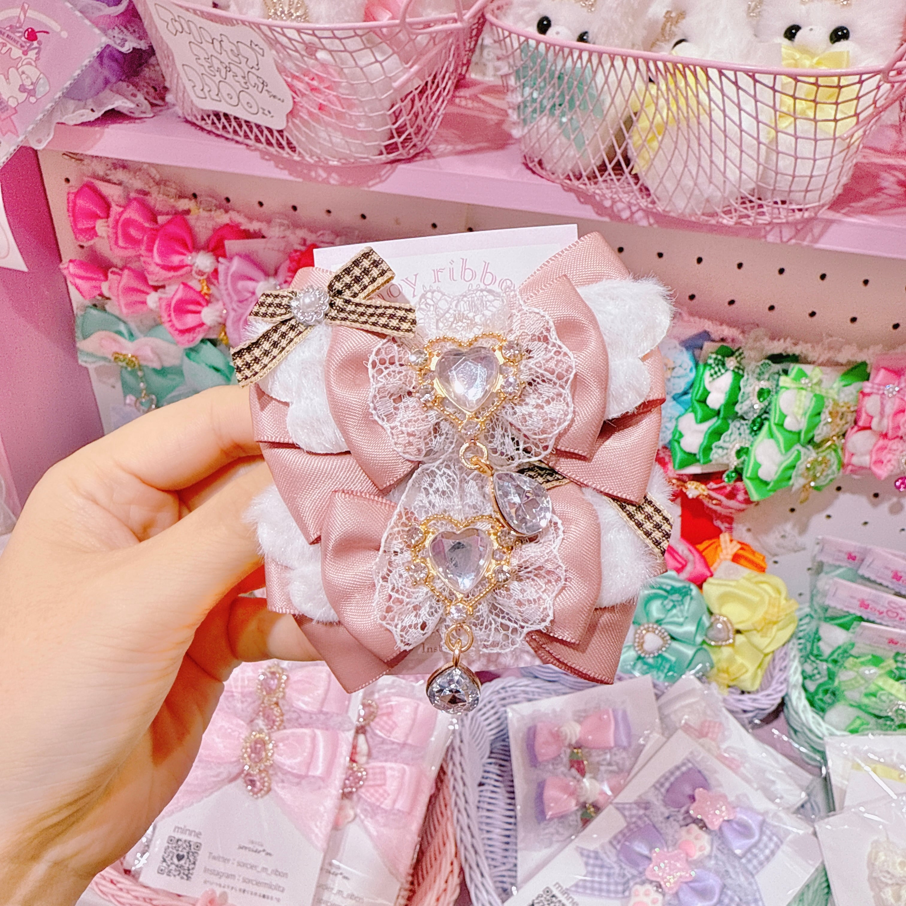 【F7】63-37推し活ツインヘアクリップ