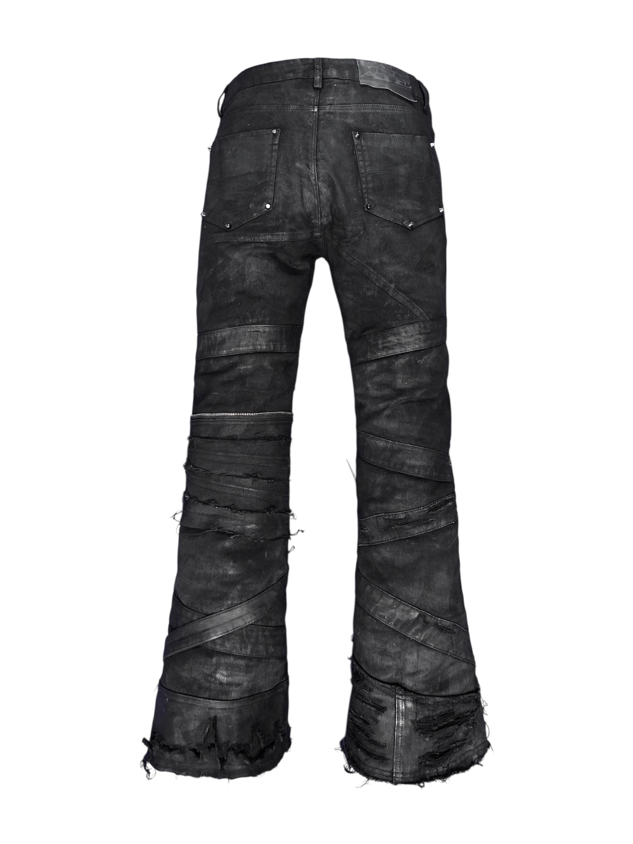 【DES'N'ATE】FAULT LINE WAXED DENIM PANTS