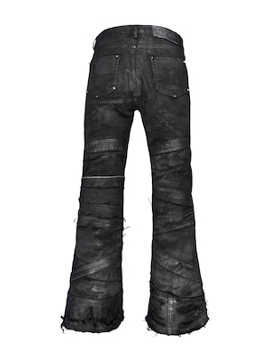 【DES'N'ATE】FAULT LINE WAXED DENIM PANTS