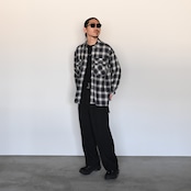 Leh / Embroidery Check Shirts ブラックベーススタイル