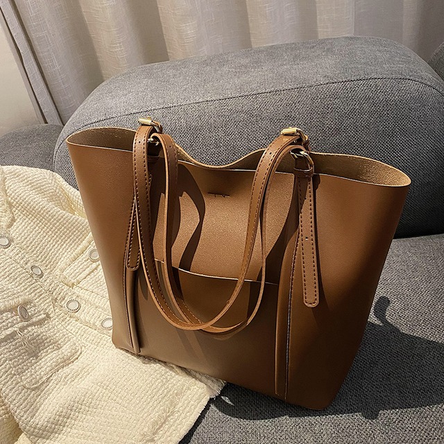 オータムスタンダードショルダーバッグ レトロ 秋物 トートバッグ 手作りハンドバック31154677198