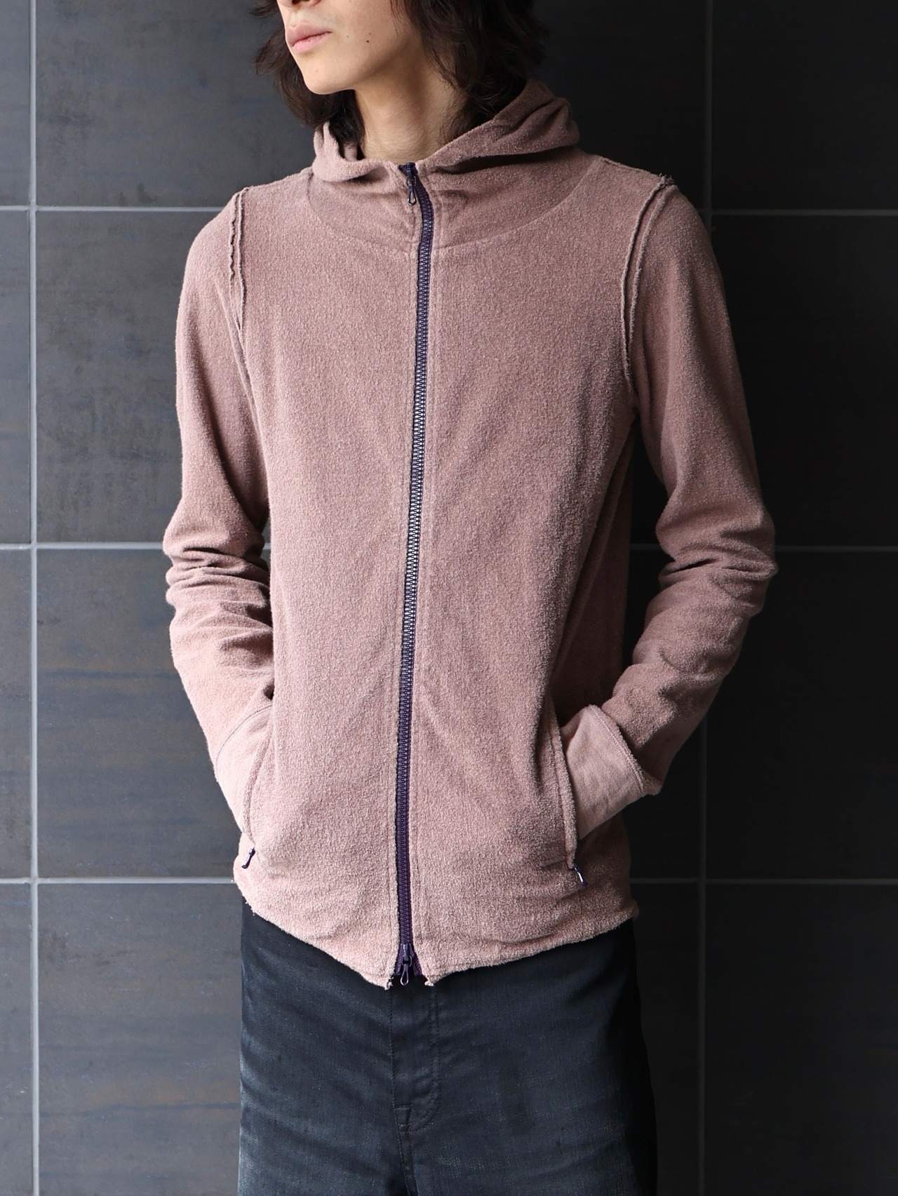 【ripvanwinkle】towel zip up hoodie