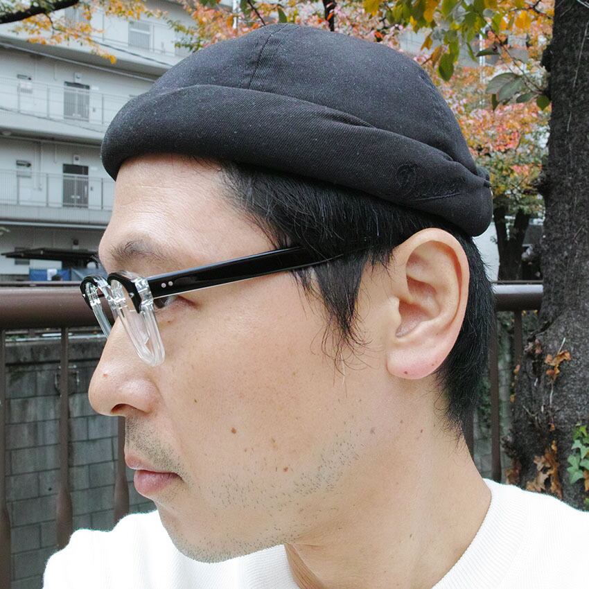 EYEVAN / WEBB / PBK/CRL ピアノブラック/クリアクリスタル メガネ