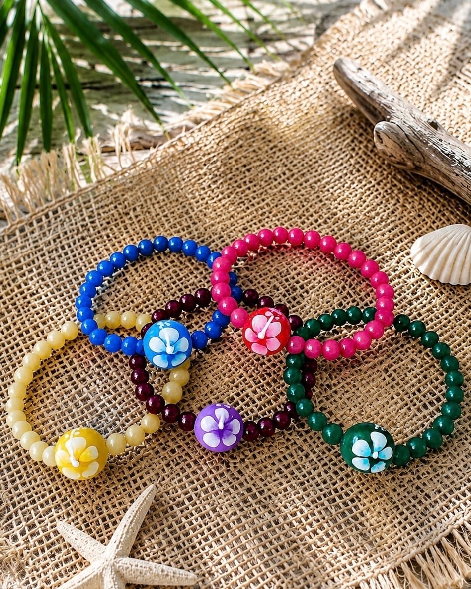 Hawaiian Rainbow color bracelet ~oshi-katsu ver~No.1~