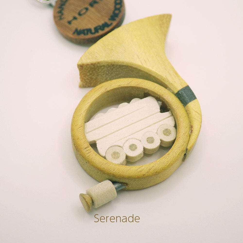 ホルン 木製楽器ストラップ | 音楽雑貨の店 セレナード