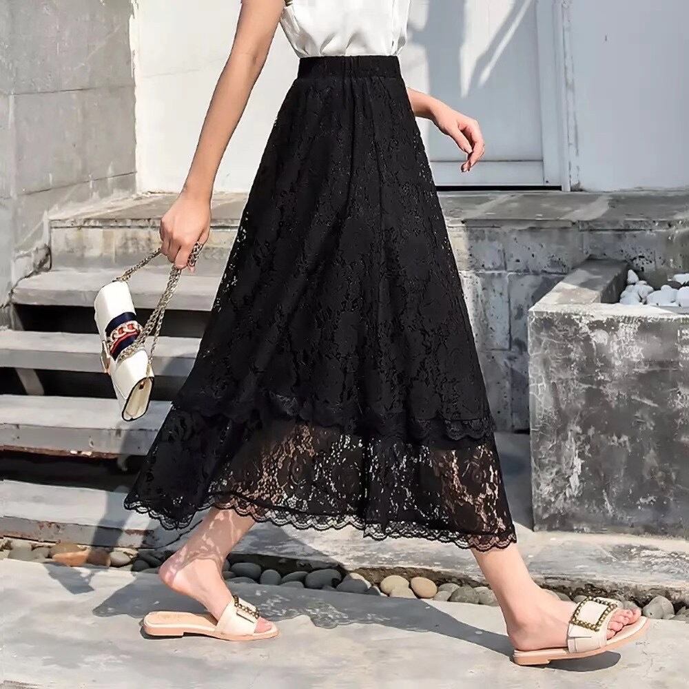 レースティアードスカート