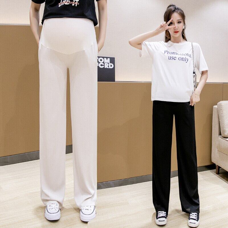 【新作】【送料無料】 079＃2020マタニティパンツサマーストレッチルーズアジャスタブルエラスティックウエストベリーサポートパンツ 伸縮 夏物 AL expec373738880154