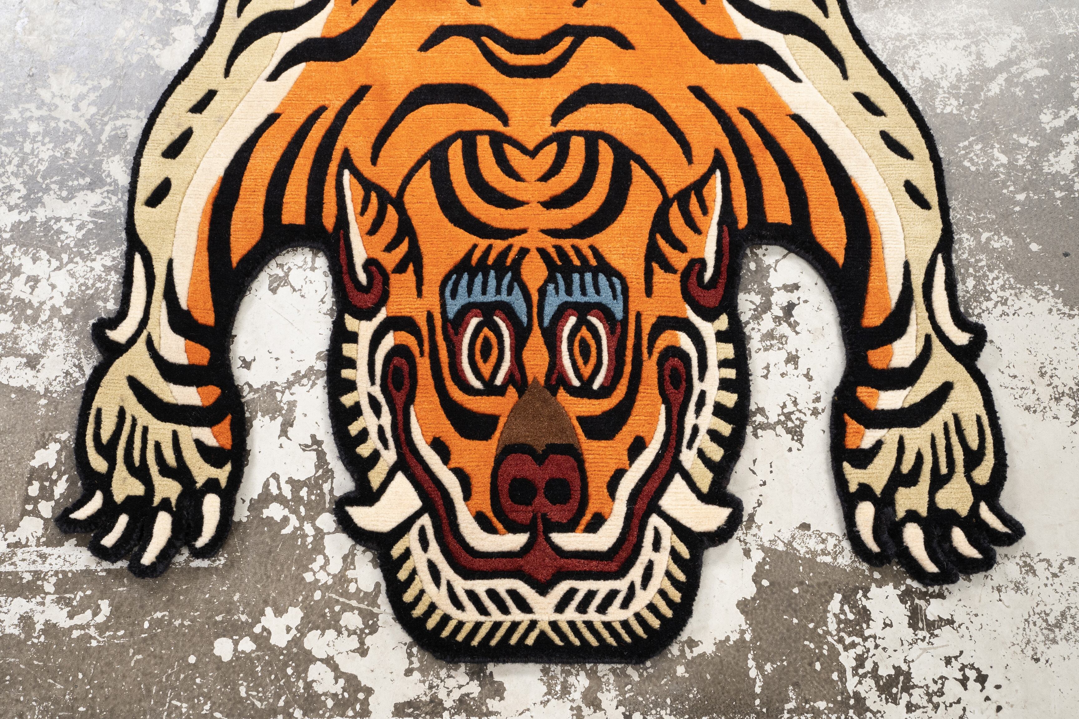 ラグ・カーペット Tibetan Tiger Rug Amazon.com: 5x3.3ft Tibetan Tiger Area Rug Tufted High Pile