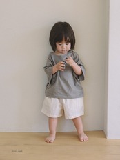 【取寄/韓国直送】melmel 26/SM ストライプハーフパンツ｜夏服｜韓国子供服