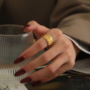 Gold Plated Stainless Open Ring 125533