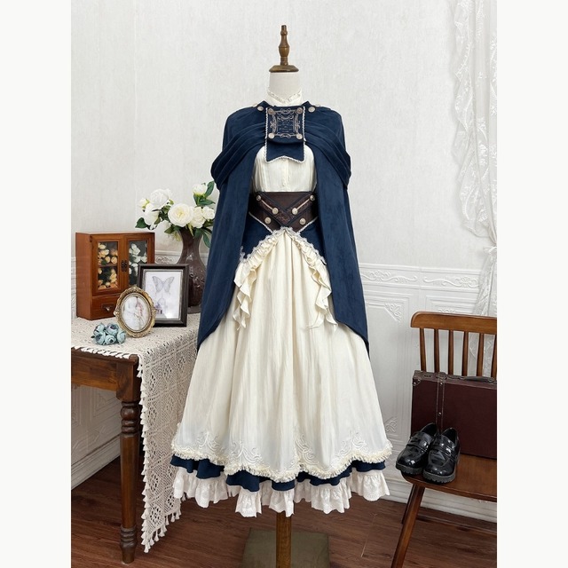 スチームパンク風 セットアップ ケープ スーツ コンカフェ衣装 コスチューム 舞台衣装