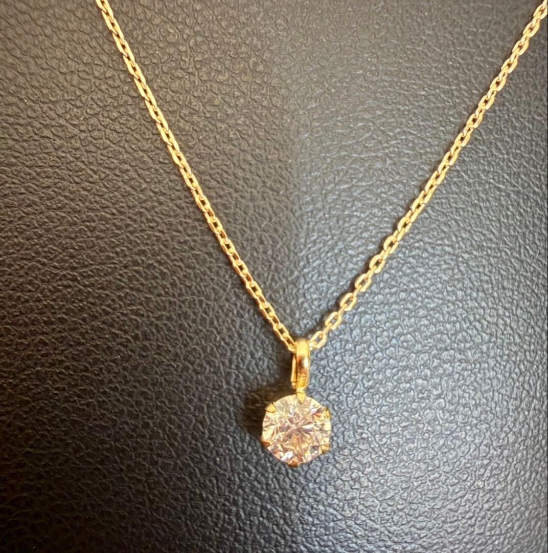 K18YG*0.20ct*一粒ダイヤモンドネックレス*イエローゴールド | Me,MiNE