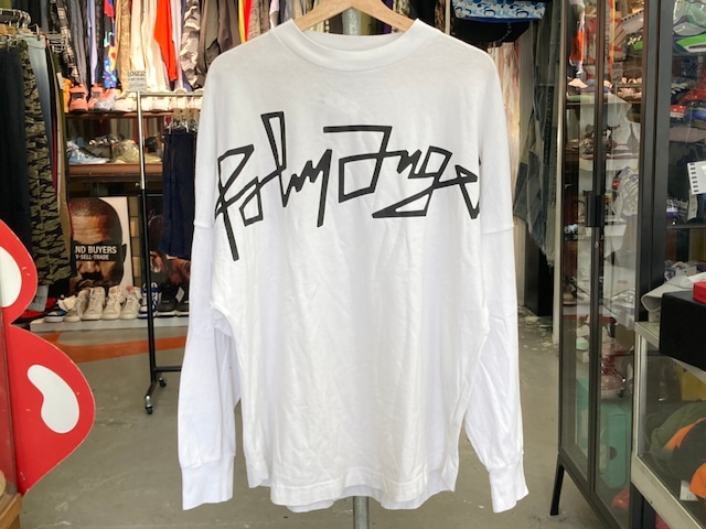 PALM ANGELS DESERT LOGO OVERSIZED L/S TEE WHITE MEDIUM 70KG7266