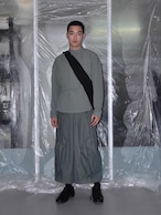 Wide Pleat Cropped Trousers