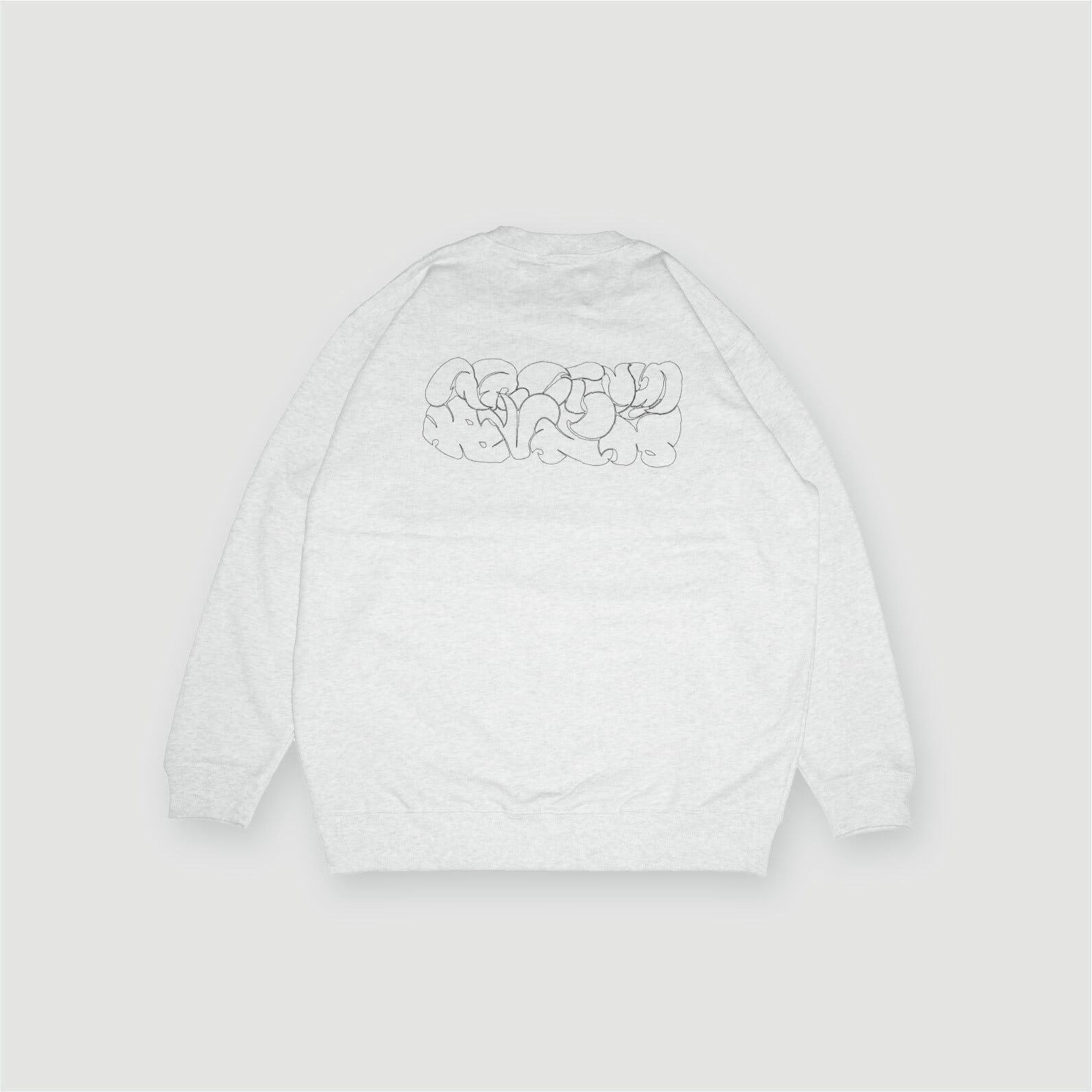 YGM×AM EDO FONT SWEAT [ASH GRAY] | arctom
