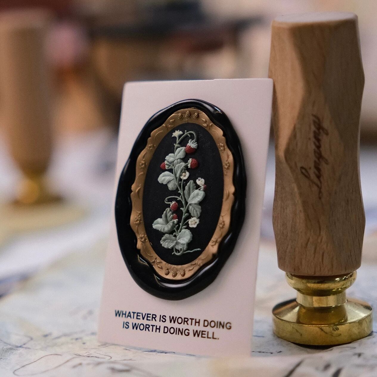 シーリングスタンプヘッド オーバル wild strawberry