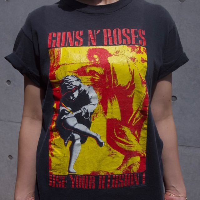 90s GUNS 'N ROSES ヴィンテージ ガンズアンドローゼスTシャツ ロックTee /1800167 | number12 powered  by BASE