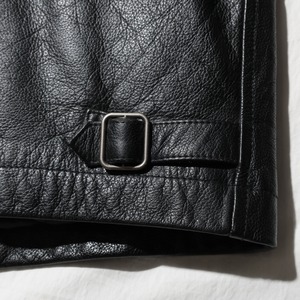 極美品 L アルミジップ 牛革 OLD GAP レザージャケット ブラック オールドギャップ