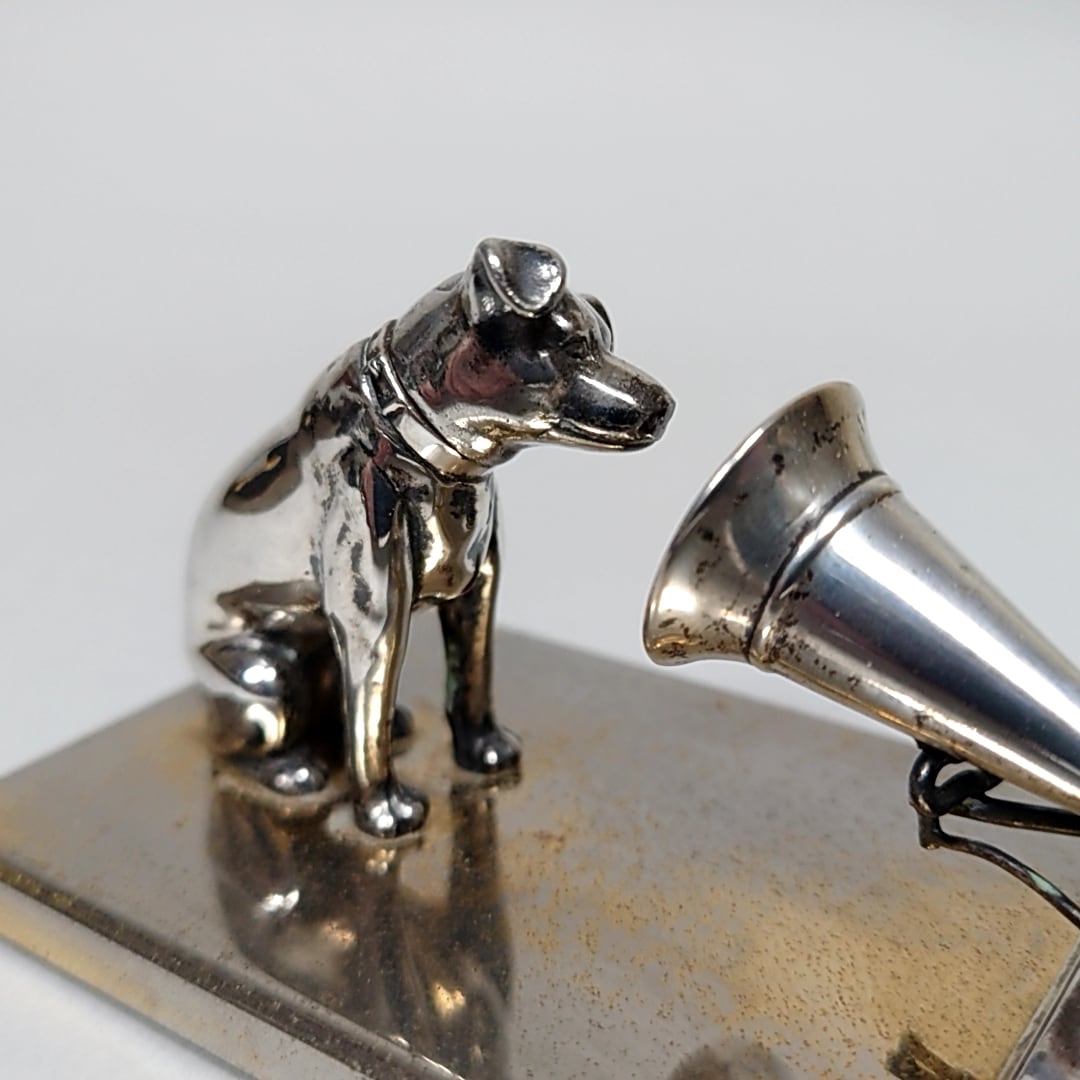 VICTOR ”His Master's Voice” 純銀製ニッパー オーナメント 限定389/500 ビクター犬 | coshiki