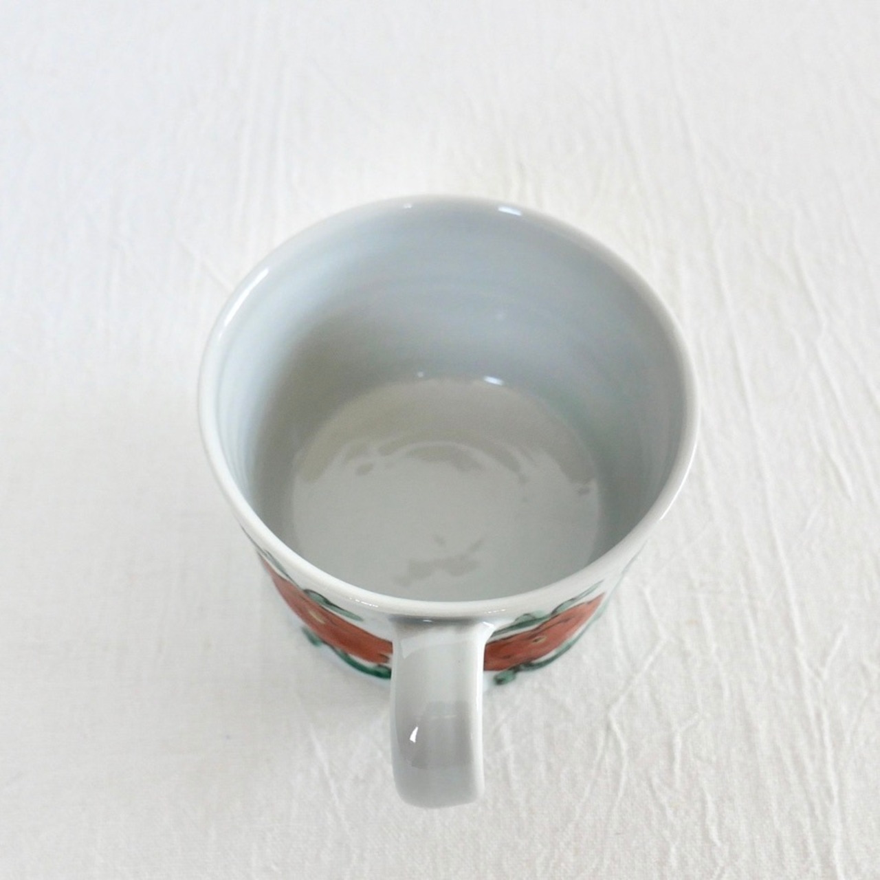 村田菜穂美作 鉄絵赤花唐草 ストレートマグ(ソーサ皿は別売)