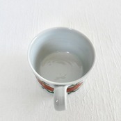 村田菜穂美作 鉄絵赤花唐草 ストレートマグ(ソーサ皿は別売)