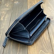 エレファント 長財布 クリスタルブルー