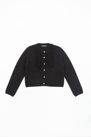 [BOCBOK] FRILL-FRILL CARDIGAN (BLACK) 正規品 韓国ブランド 韓国通販 韓国代行 韓国ファッション 日本 店舗 ボクボク bocbok