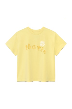 [Matin Kim] BUBBLY GRAPHIC PRINTING TOP IN LIGHT YELLOW 正規品 韓国ブランド 韓国通販 韓国代行 韓国ファッション マーティンキム matinkim 日本 店舗