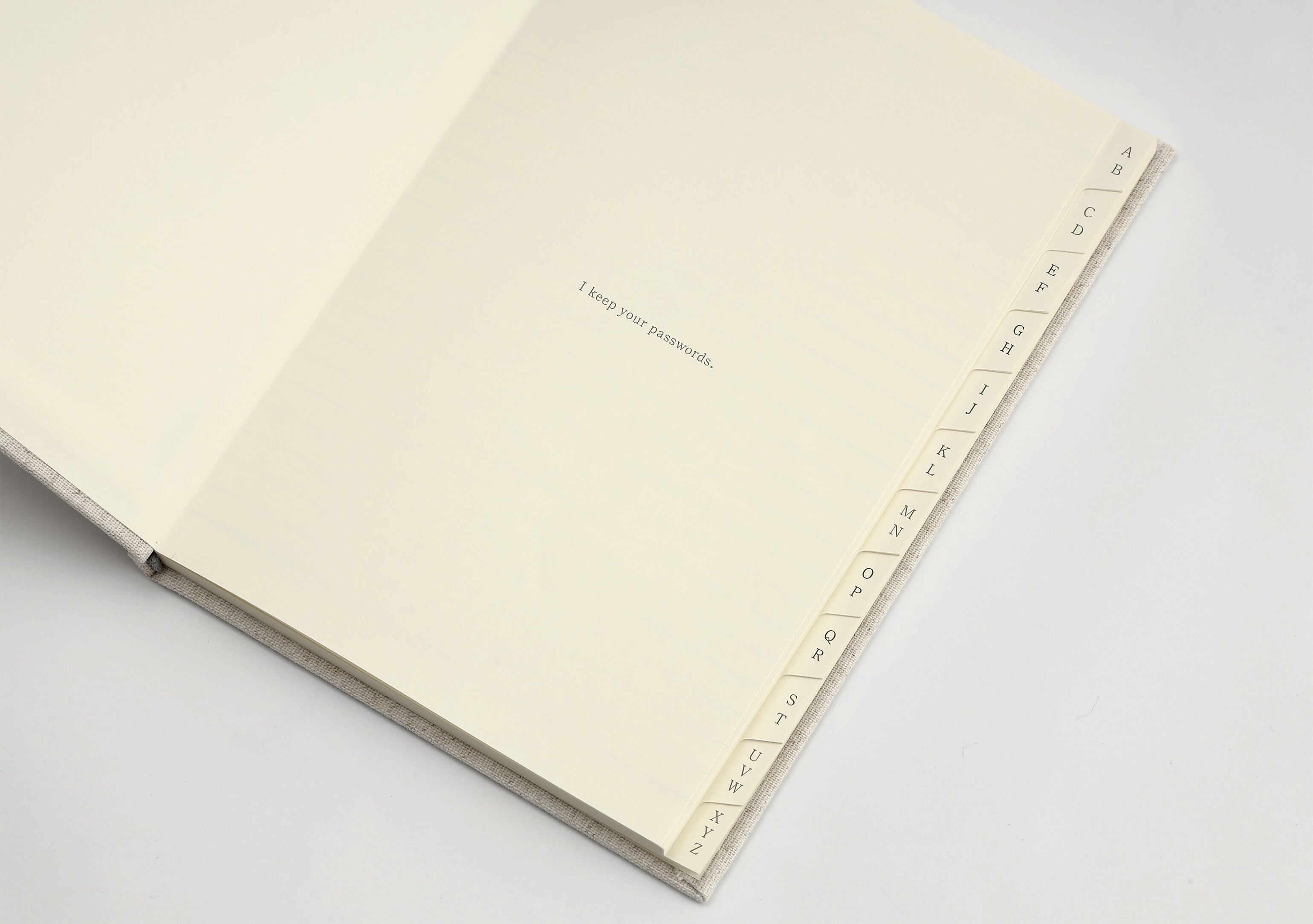 P BOOK パスワード管理ノート アルファベットインデックス付 ブルー