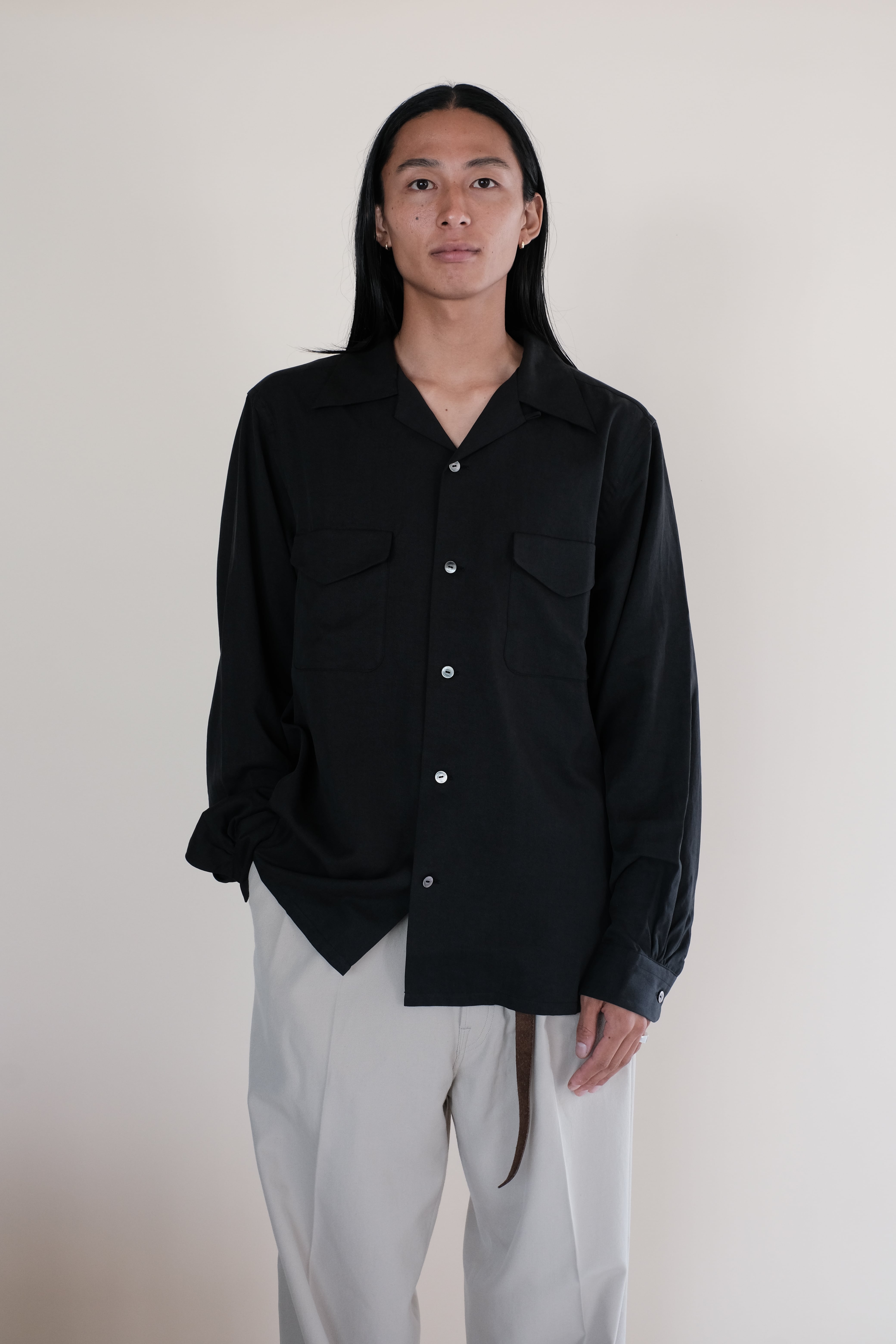 T.T / LOT.101 OPEN COLLAR SHIRT | LIVING