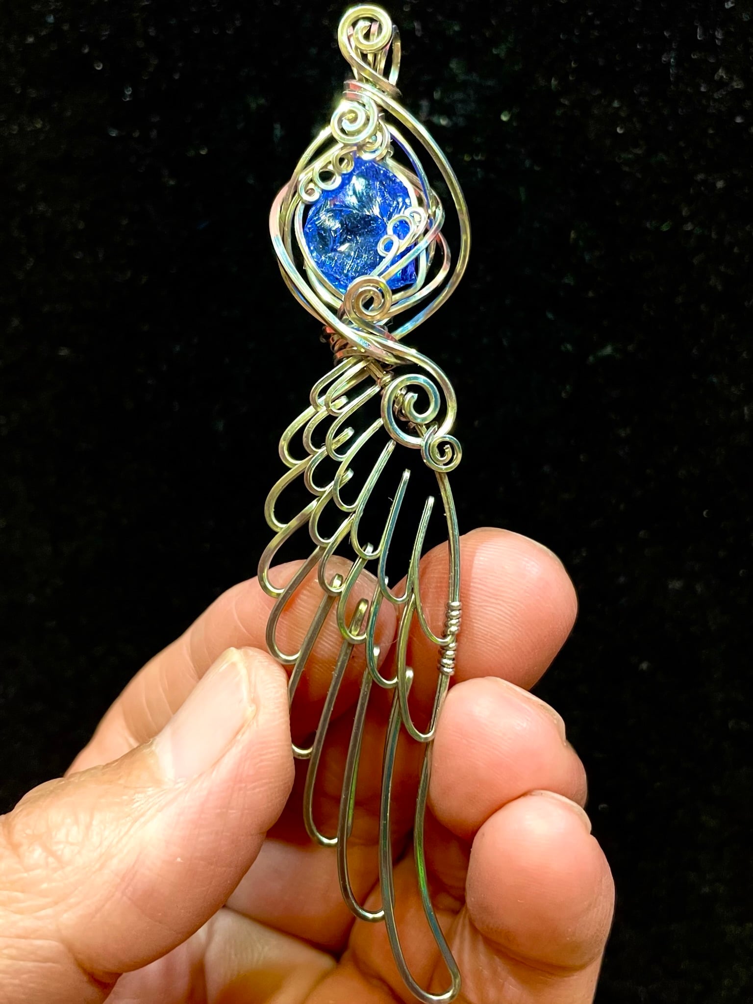 4) アートペンダント(ワイヤーA)翼