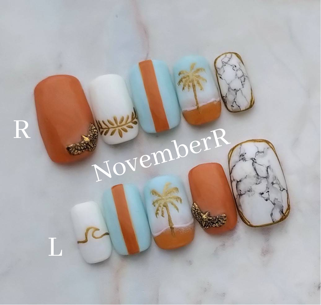 海♥ ネイルチップ no.018/no.021 【VS】 海♥ ネイルチップ no.018/no.021 【VS】 LA385☆おしゃれミラー