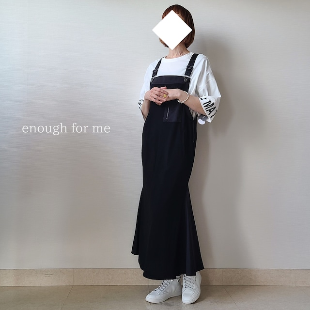 【enough for me】切替マーメイドジャンパースカート(24201)