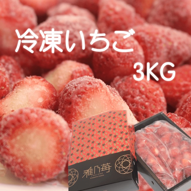【送料無料】熊本産 冷凍いちご 品種選べません 3kg